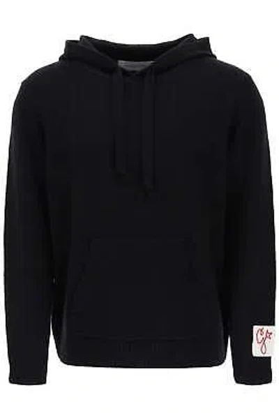 Pre-owned Golden Goose Cashmere Hoodie Gmp01348 P001040 Black Authentic