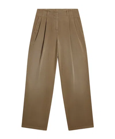 Golden Goose Casual Pants With Belt Loops In Brown