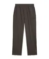Golden Goose Central-seam Fleece Track Pants In Black