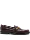 Golden Goose Jerry Loafers In Bordeaux Leather In Red