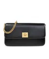 Golden Goose Gioia Bag In Black Palmellato Leather With Gold Details In Black