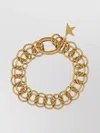 Golden Goose Chain Link Star Charm Bracelet