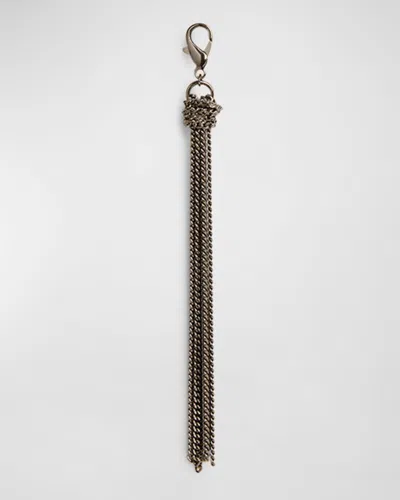 Golden Goose Chain Tassel Charm In Metallic