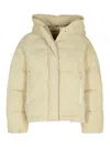 Golden Goose Ivory Polyester Down Jacket In White