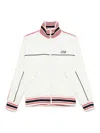 Golden Goose Track Sweatshirt With Contrasting Hem Edges In White