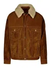 Golden Goose Deluxe Brand Long Sleeved Buttoned Jacket In Marrón