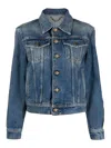 Golden Goose Denim Jacket Casual Jackets And Parka Blue In Azul
