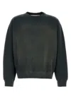 Golden Goose Crew Neck Sweatshirt With A Distressed Effect In Black