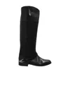 Golden Goose Charlie Leather Boots In Black