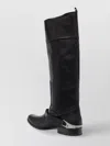 Golden Goose Charlie Knee-high Leather Boots In Black