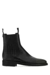 Golden Goose Streamlined Leather Chelsea Ankle Boots In Black