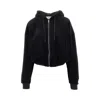 Golden Goose Cropped Knitwear With Hood And Pockets In Black