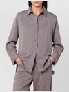 Golden Goose Garnet Shirt In Chevron Wool Blend Women In Purple