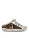 Golden Goose Womens Dk.brn Com Superstar Sabot 80189 Leather Trainers In Beige