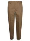 Golden Goose Skate Chino Trousers Belt Loops In Beige