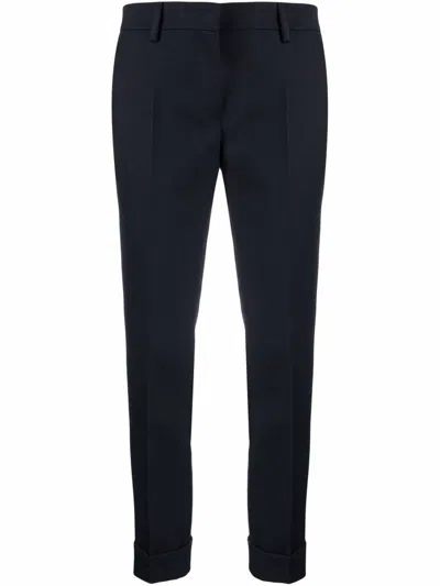 Golden Goose Tailored Crepe Trousers For In Blue