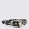 Golden Goose Women Leather Belt In Black