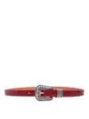 Golden Goose Deluxe Brand Cherry Vintage-effect Washed Leather Belt In Pink