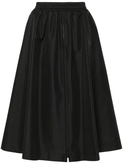 Golden Goose Circle Skirt In Nylon In Black