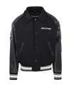 Golden Goose Classic Black Wool Bomber Jacket In Black