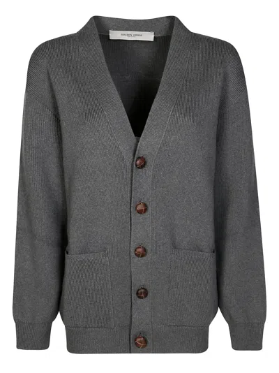 Golden Goose Classic Button Cardigan For Women In Gray