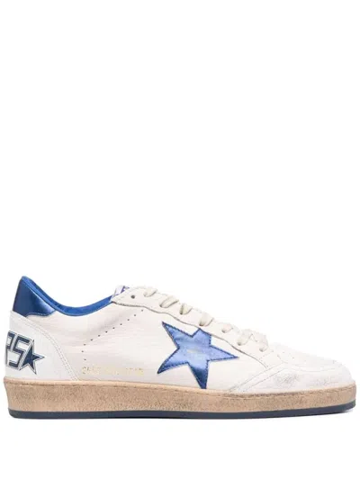 Golden Goose Classic Low-top Sneakers With Textured Leather Upper In White