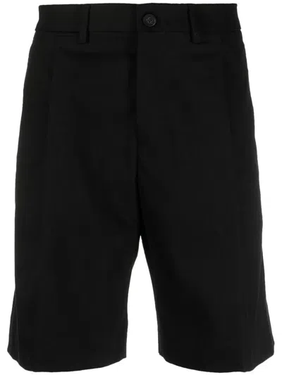 Golden Goose Classic Men's Logo Patch Bermuda Shorts In Black For Ss24