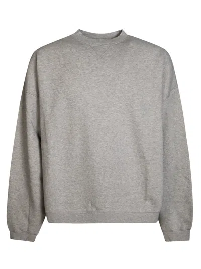 Golden Goose Gc Slub Embroidered Slub Cotton Fleece Sweatshirt In Gray
