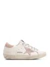 Golden Goose Super-star Sneakers In White, Pink