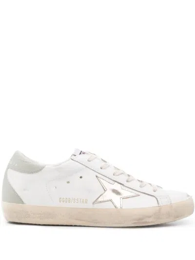 Golden Goose Classic White Sneakers With Lace-up Design