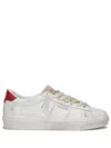 Golden Goose Classic White Sneakers With Vintage Distressing In White