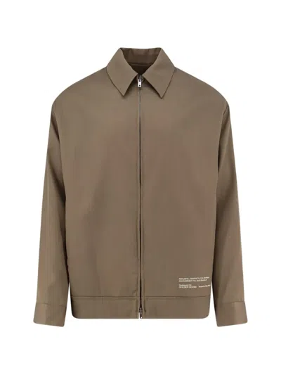 Golden Goose Deluxe Brand Men Coach Wool And Cotton Jacket In Brown