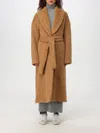 Golden Goose Brown Belted Over Coat In Braun