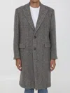 Golden Goose Herringbone Pattern Single-breasted Coat In Multi