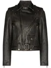Golden Goose Leather Biker Jacket Clothing