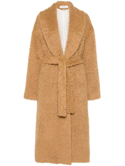 GOLDEN GOOSE GOLDEN GOOSE LONG WOOL COAT WITH BELT