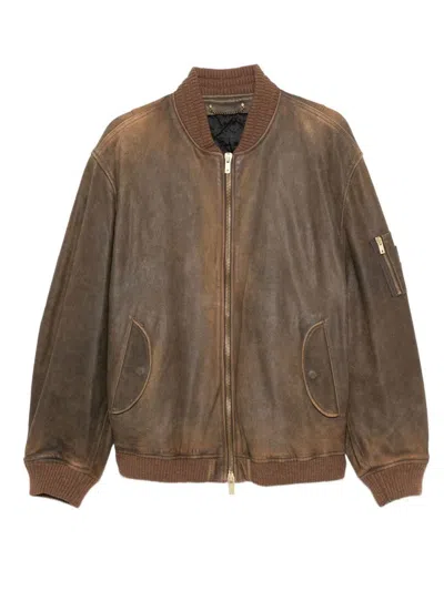Golden Goose Coats In Brown