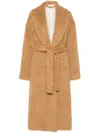 Golden Goose Brown Belted Over Coat In Brown