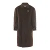 Golden Goose Coats Major Brown In Brown