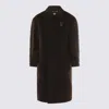 Golden Goose Dark Brown Cotton Coat In Brown