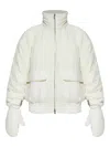 Golden Goose Flap-pockets Puffer Jacket In White