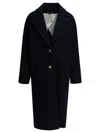 Golden Goose Blue Wool Coat In Blue