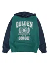 Golden Goose Journey Unisex Hoodie Swe In Green