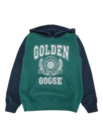 GOLDEN GOOSE COLOUR-BLOCKED LOGO HOODIE