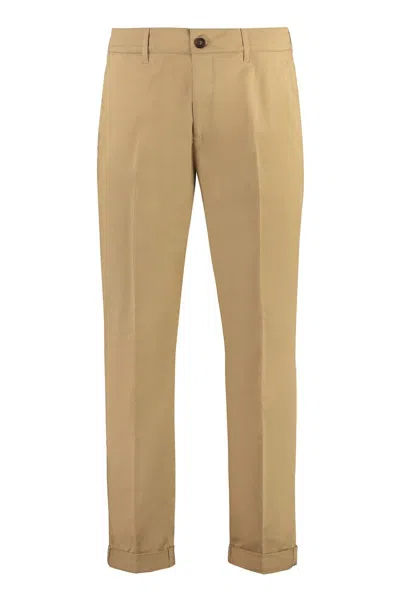 Golden Goose Conrad Cotton Chino Trousers In Beige
