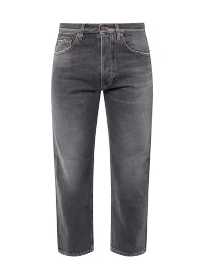 Golden Goose Stonewashed Effect Loose Skate Fit Cory Jeans 20cm In Black