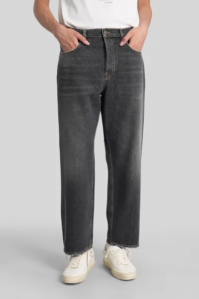 Golden Goose Cory Loose Skate Jeans In Black Denim In Gray