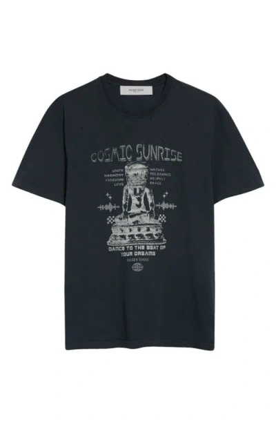 GOLDEN GOOSE GOLDEN GOOSE COSMIC SUNRISE COTTON GRAPHIC T-SHIRT