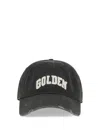 Golden Goose Cotton Baseball Cap In Black