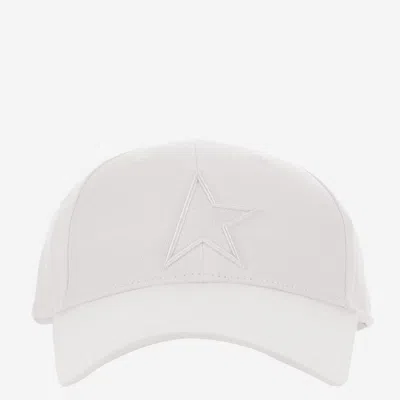 Golden Goose Cotton Baseball Cap With Logo In Yellow